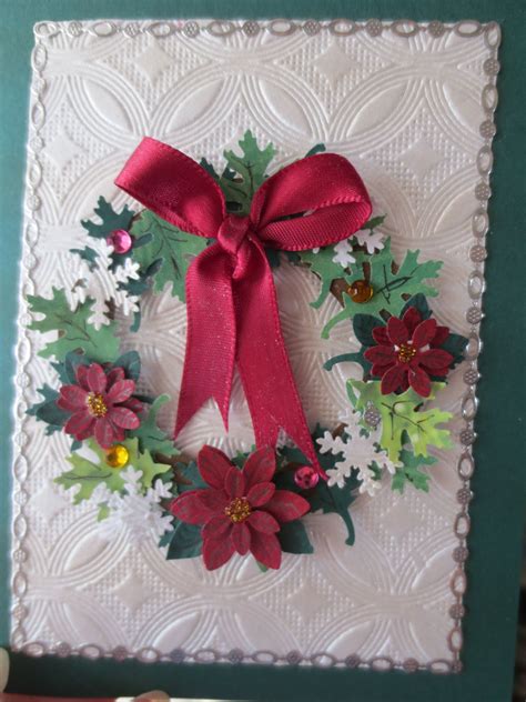 Christmas Wreath Diy Cards Card Ideas Christmas Wreaths Projects To
