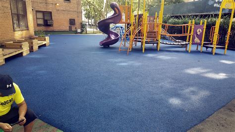 Replace Playground Tiles With Poured Rubber Surface Adventureturf
