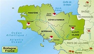 Bretanha França Mapa | Mapa