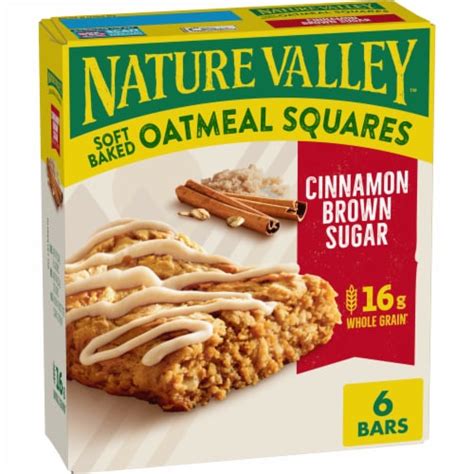 Nature Valley Soft Baked Oatmeal Squares Cinnamon Brown Sugar Bars 6