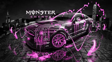 Monster Energy Logo Wallpaper Pink
