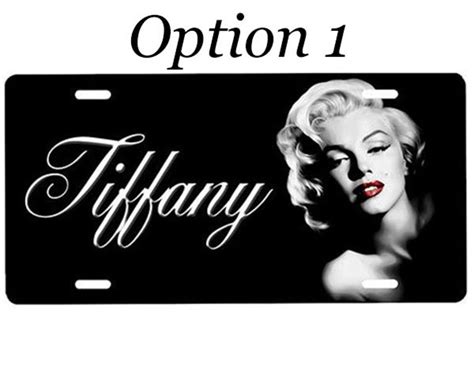 Marilyn Monroe License Plate Etsy