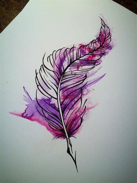 Watercolour Tattoo Idea Blues And Greens Instead Of Pinks And Purples