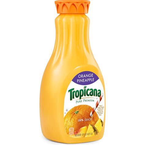 Tropicana Pure Premium 100 Juice Orange Pineapple Blend 52 Fl Oz