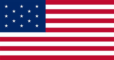 Flagge Der Vereinigten Staaten Von Amerika 1777 1783 Militär Wissen