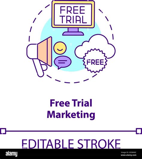 Free Trial Marketing Concept Icon Stock Vector Image And Art Alamy