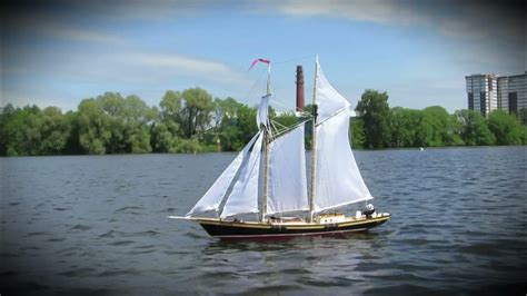 Rc Schooner Proxima First Sailing Youtube