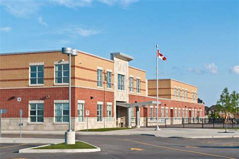 New Canadian Elementary School Building Stock Photo Image Of Learning