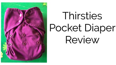 Thirsties Pocket Diaper Review Youtube