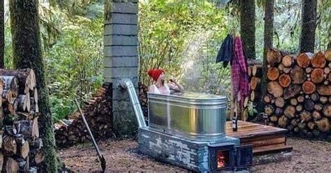 Build Your Own Wood Fired Hot Tub In 2021 Hot Tub Outdoor Hillbilly
