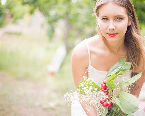Summer Cherry Bridal Inspiration Glamour And Grace