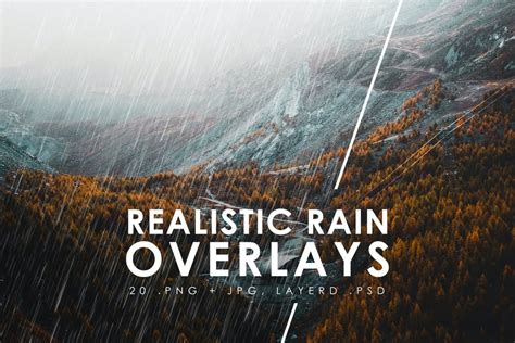 Realistic Rain Photo Overlays Graphics Envato Elements