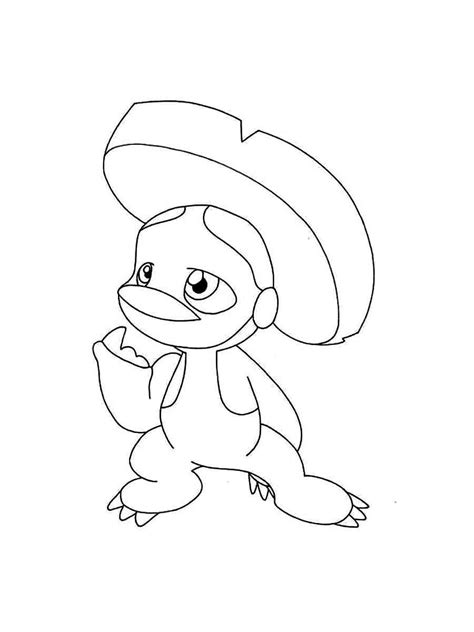 Lombre Pokemon Coloring Pages Free Printable