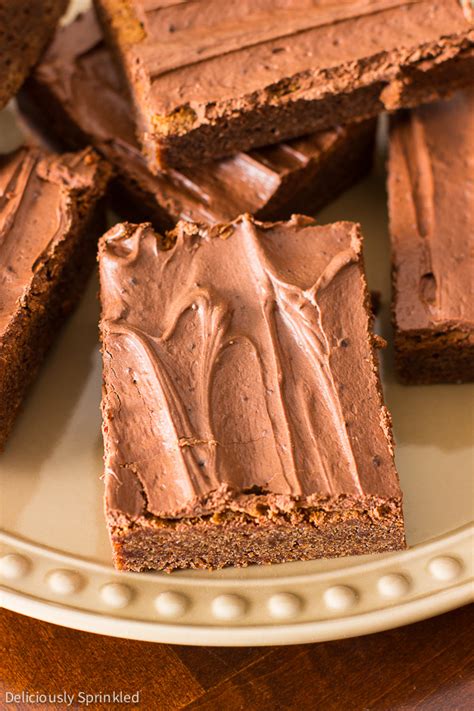 homemade fudgy brownies deliciously sprinkled