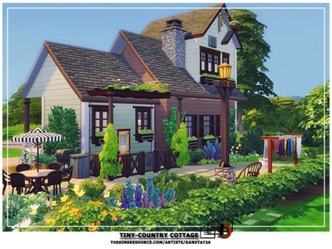 The Sims Resource Tiny Country Cottage By Danuta720 • Sims 4 Downloads