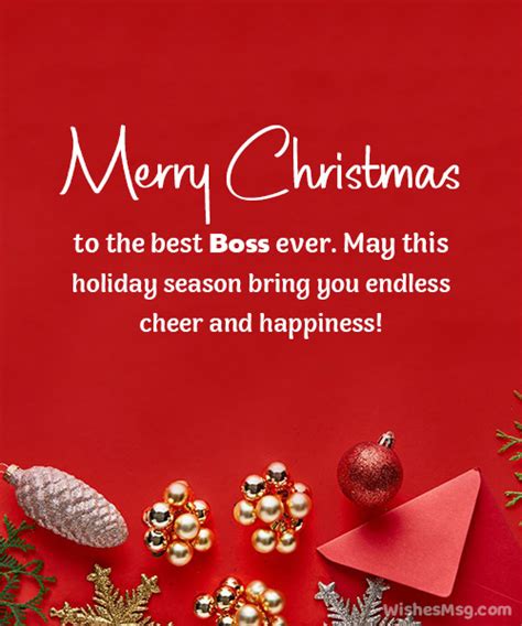 50 Merry Christmas Wishes For Your Boss Wishesmsg