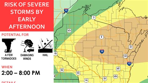 Tornado Watch Issued For Northern Half Of Wisconsin Until 11 Pm