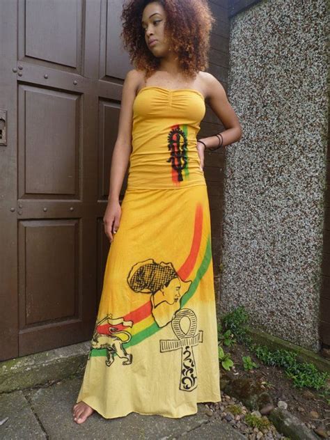 rasta ethiopia lion of judah blessings skirt and top size large rasta clothing handmade one of a