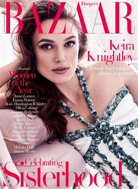 Keira Knightley In Harpers Bazaar Magazine Uk December 2016 Issue