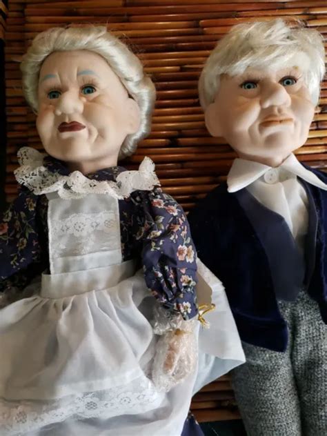 ASHLEY BELLE PORCELAIN Collectible Dolls Grandpa Grandma Dolls 15 30