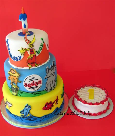 Start your day with a seussalicious breakfast at make myself at home don't these cat in the hat pancakes and green eggs and ham omlette look seussalicious? Dr. Seuss Cake - CakeCentral.com