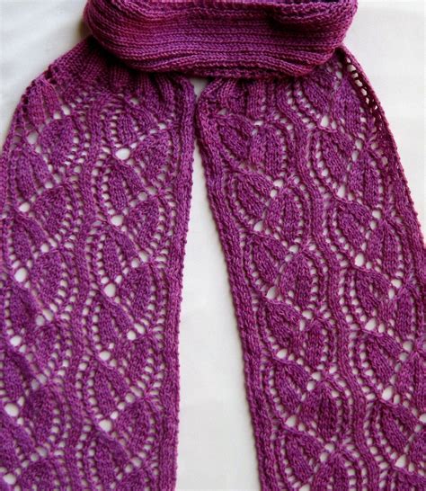 Knit Scarf Pattern Dayflower Lace Turtleneck Scarf Knitting