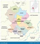 Vector Administrative District Map Hochtaunuskreis, Hesse, Germany ...