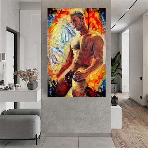 Buy Nfggrf Classical Naked Man Portrait Gay Wall Art Sexy Boy Nude Paintings R Canvas Art