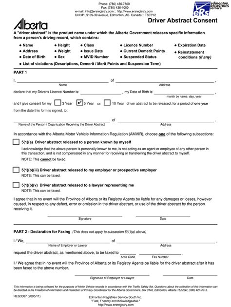 Alberta Drivers Abstract Fill Out And Sign Online Dochub