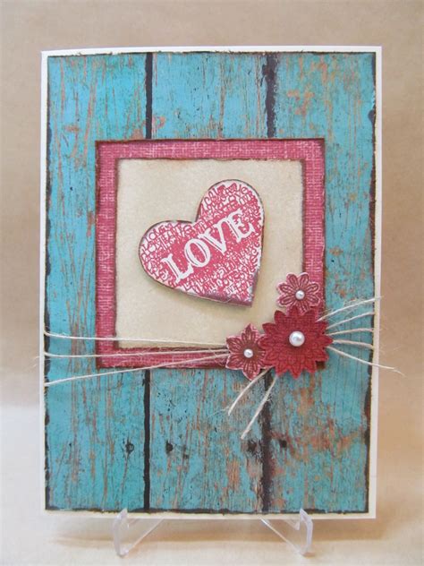 Create homemade cards instead with fiskars! Savvy Handmade Cards: Country Chic Love Card