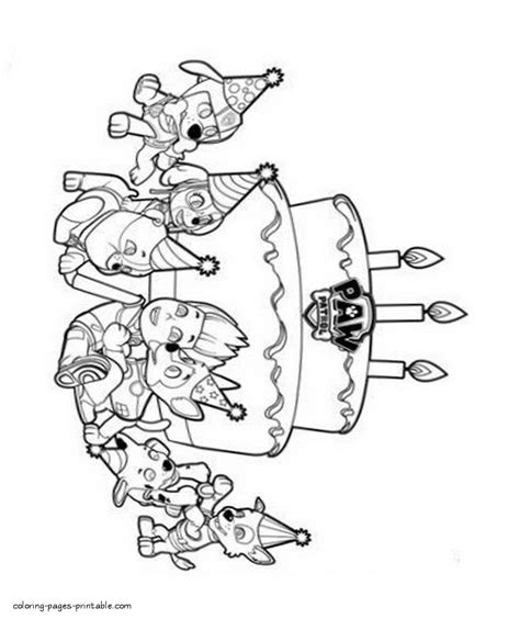 Happy Birthday Paw Patrol Coloring Pages Printable / Paw Patrol Birthday | Happy birthday
