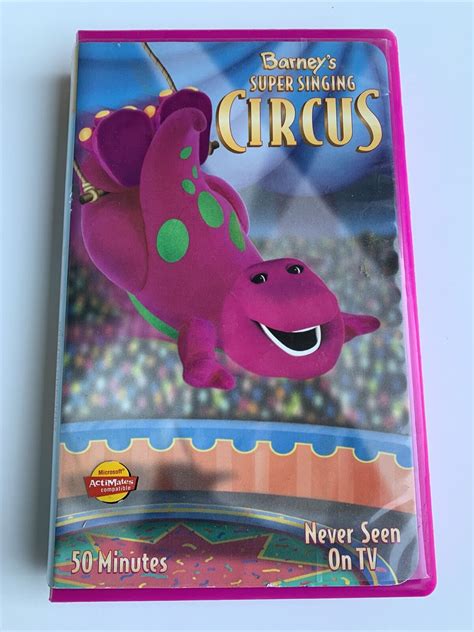 Barney Super Singing Circus Vhs 2000 Grelly Usa