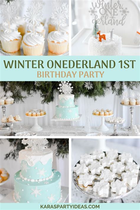 Karas Party Ideas Winter Onederland 1st Birthday Party Karas Party