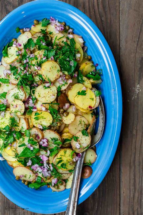 And what would a cookout be without potato salad? Mediterranean Style Mustard Potato Salad | The Mediterranean Dish. Light, flavor-packed ...