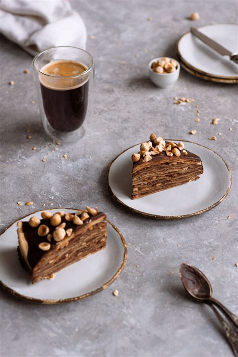 Chocolate Hazelnut Crepe Cake Recipe Foods By Marta