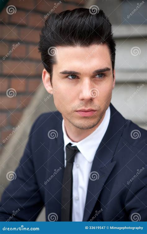 Good Looking Male Fashion Model In Suit Stock Image Image Of Adult