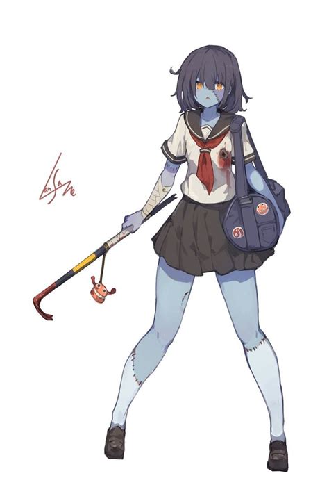 1 Twitter Zombie Girl Manga Girl Chibi Girl