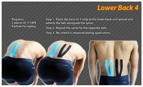 Kinesiology Taping Instructions For The Lower Back Ktape Ares Back
