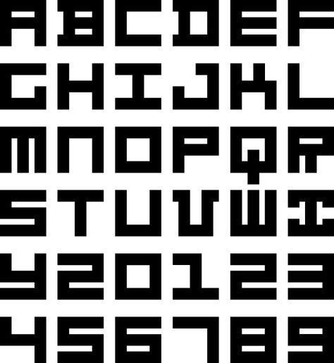 Square Font On Behance Typography Poster Design Lettering Fonts