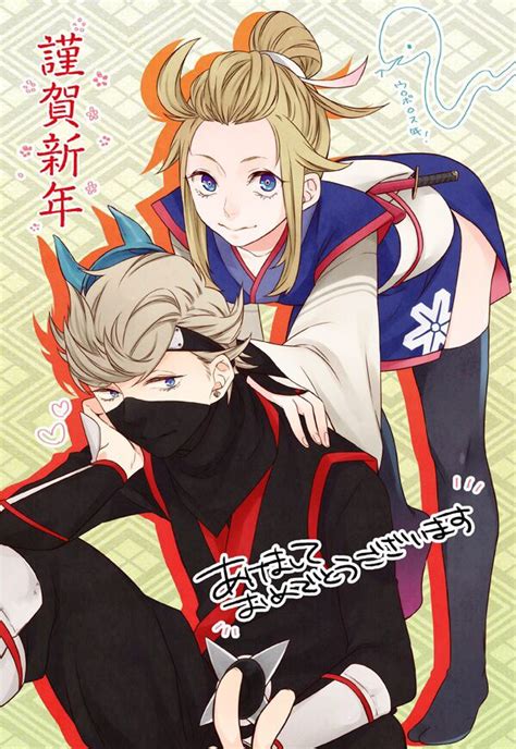 Two Anime Characters One With Blonde Hair And The Other With Blue Eyes