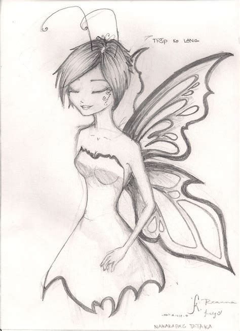 Pretty Fairy By Epic City On Deviantart Fairy Drawings Art Drawings