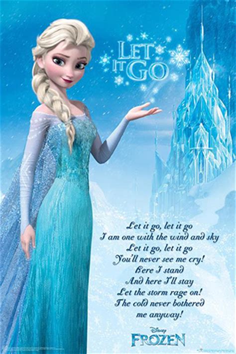 Frozen Let It Go Chorus Poster Posters Prints Merchandise Sanity