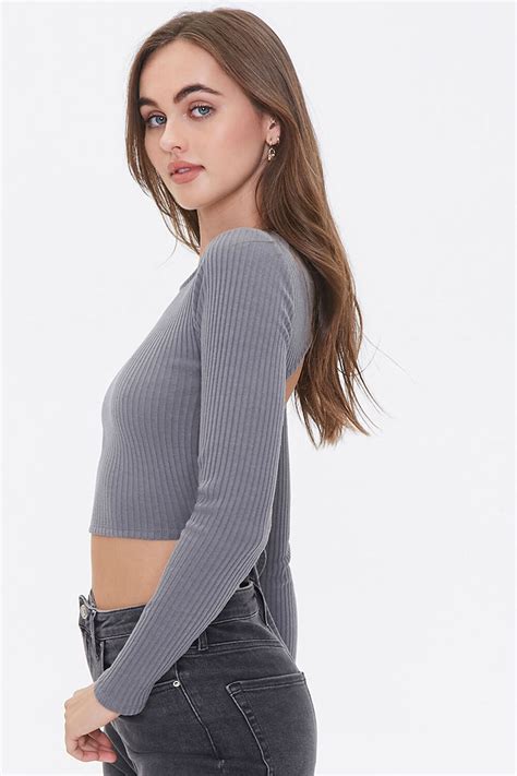 Ribbed Open Knit Top