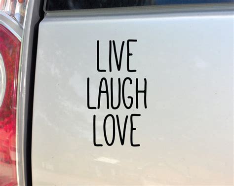 Nashville Decals Live Laugh Love Vinyl Decal Laptop Car Truck Bumper Window Sticker