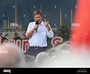 29 de junio de 2022, Brandeburgo, Schwedt/Oder: Robert Habeck (Bündnis ...