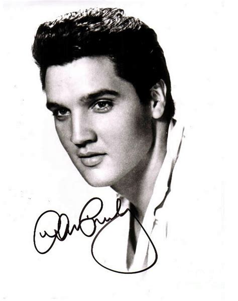 Elvis Presley Autographed Portrait Photograph By Pd Fine Art America