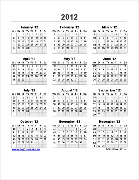 Yearly Calendar Templates Yearly Calendar Template Yearly Calendar