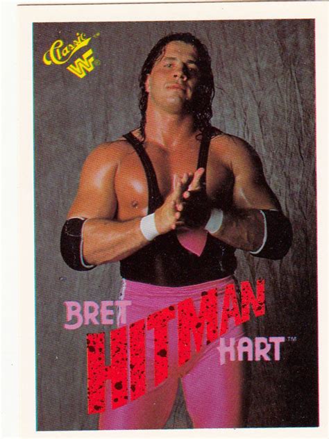 1990 Classic Wwf Base Card 37 Bret Hitman Hart Wwf Hitman Hart