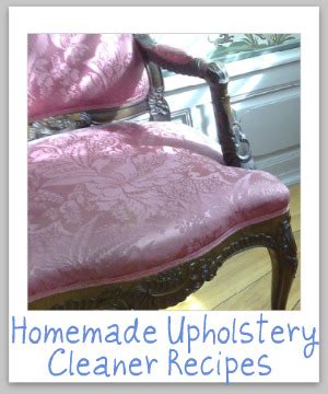 Your furniture and car's upholstery take the full beating from accidental spills, food smudges, pet assault, and all the dirt it is exposed to. Homemade Upholstery Cleaner Recipes