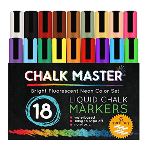 Chalkmaster Liquid Chalk Markers Ultimate 18 Color Liquid Chalk